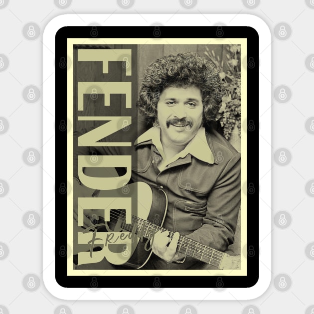 Smooth Details - Freddy Fender Sticker by Gainy Rainy